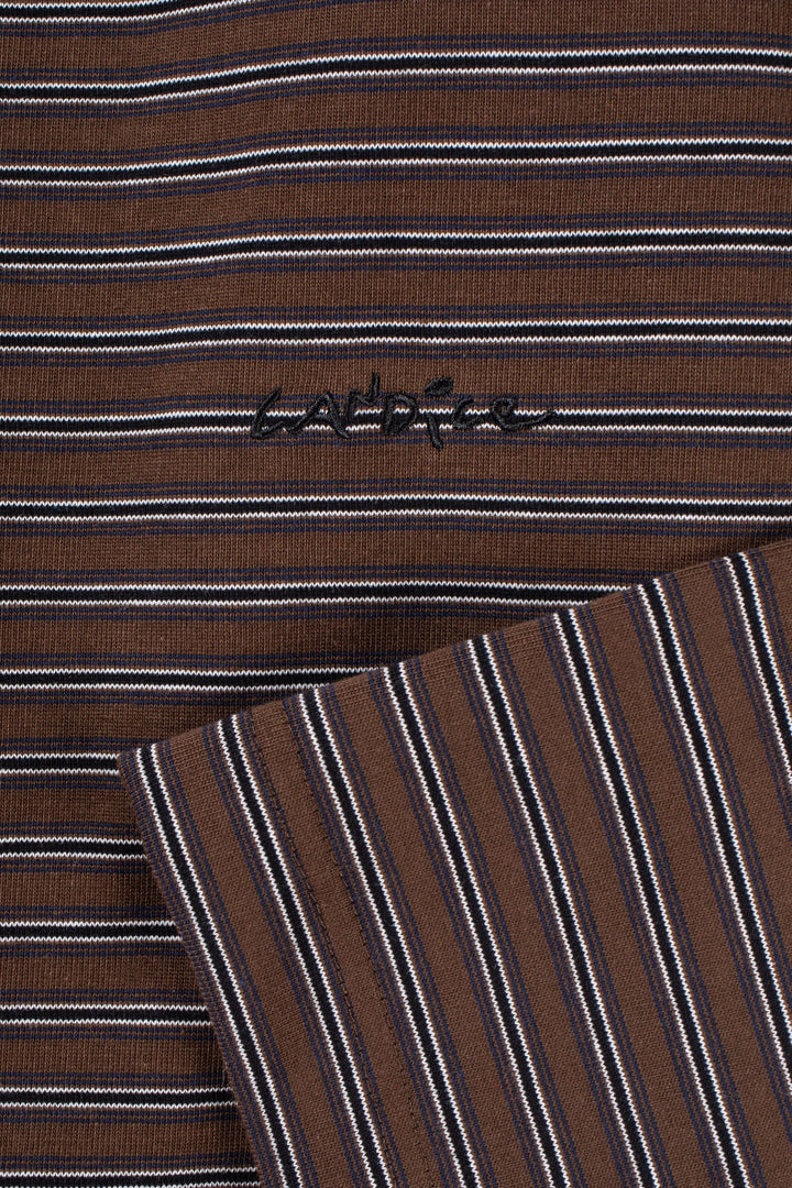 Candice - Kerferd Striped LS Tee - Brown