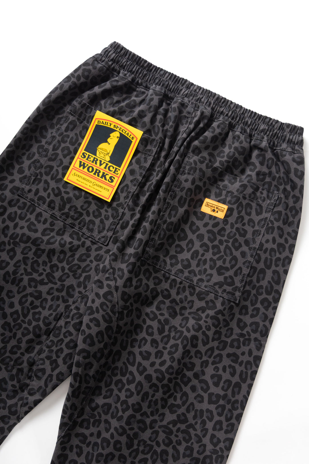 Service Works - Patterned Chef Pants - Black Leopard