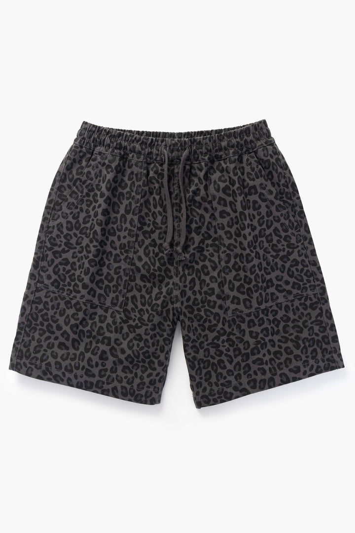 Service Works - Patterned Chef Shorts - Black Leopard