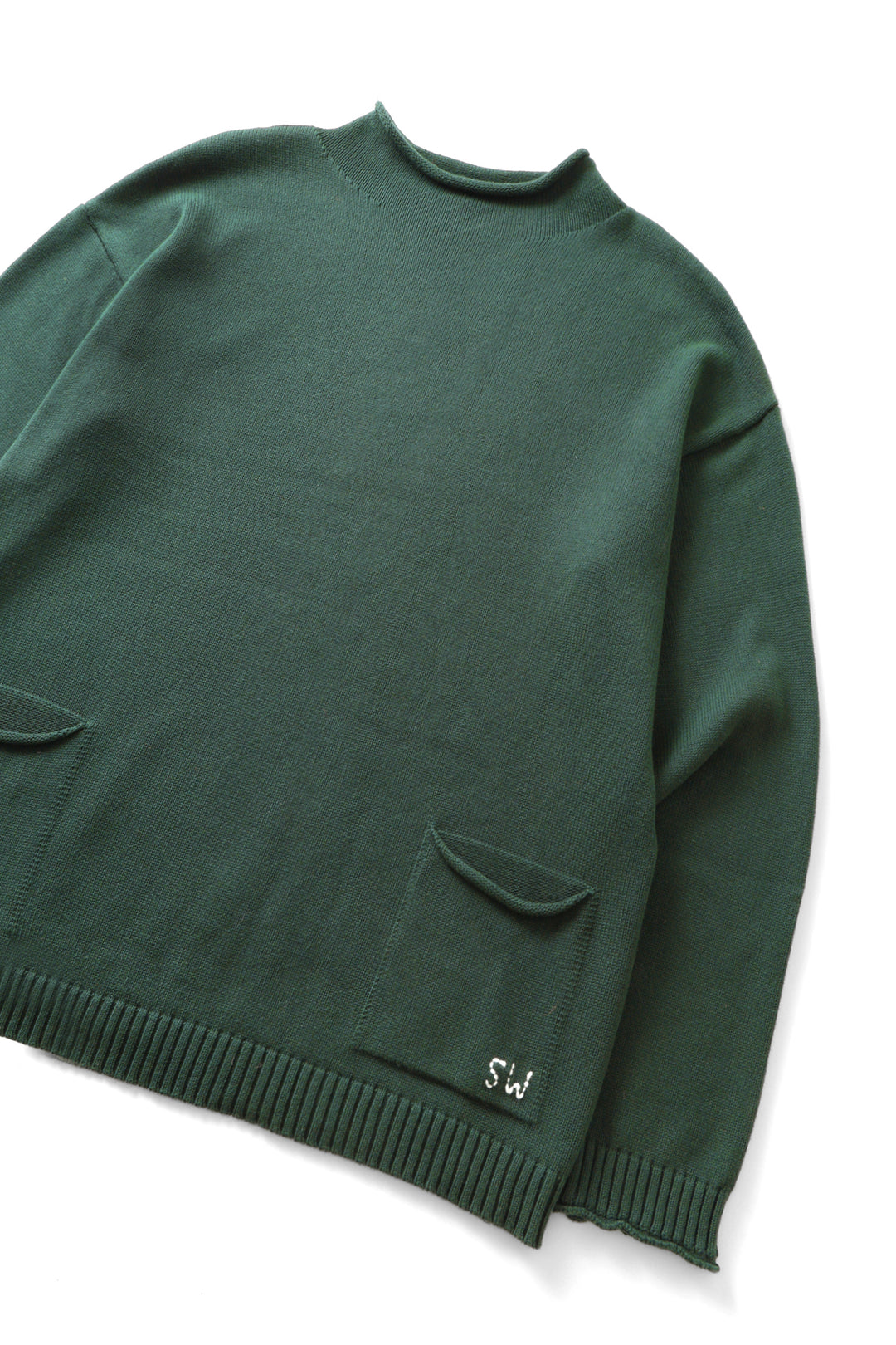 Service Works - Mock Smock Sweater - Forest