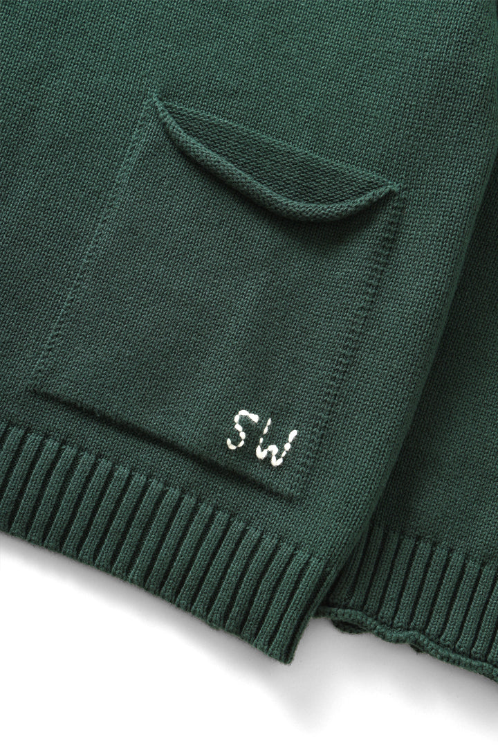 Service Works - Mock Smock Sweater - Forest