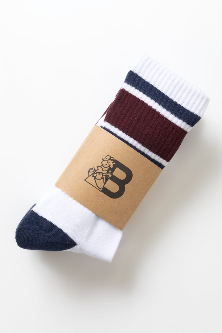 Blacksmith - Ringer Socks Three Pack - White