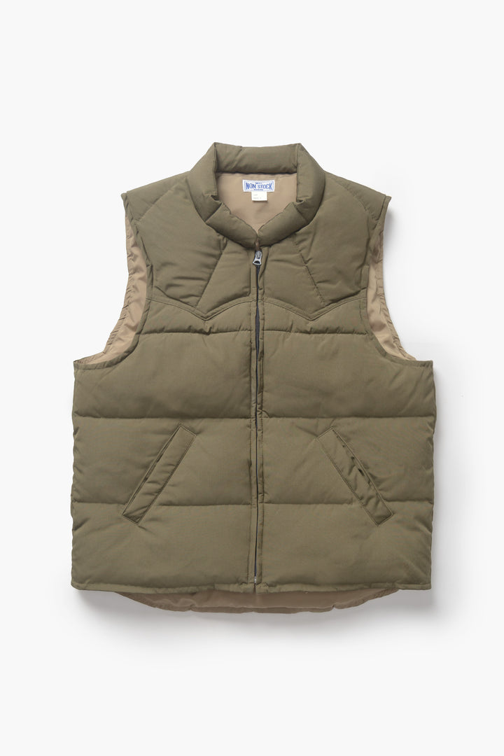 Non Stock MFG - Quilted Padded Vest - Olive
