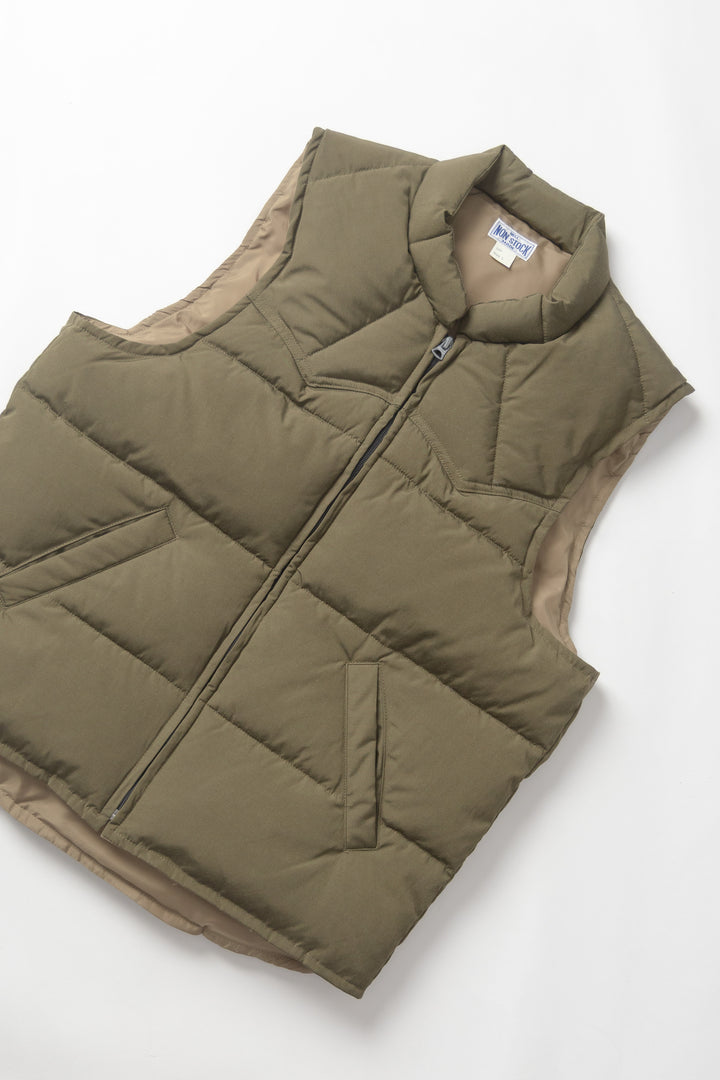 Non Stock MFG - Quilted Padded Vest - Olive