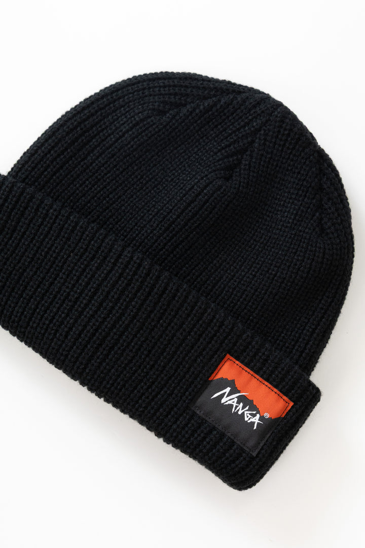 Nanga - Box Logo Bulky Beanie - Black