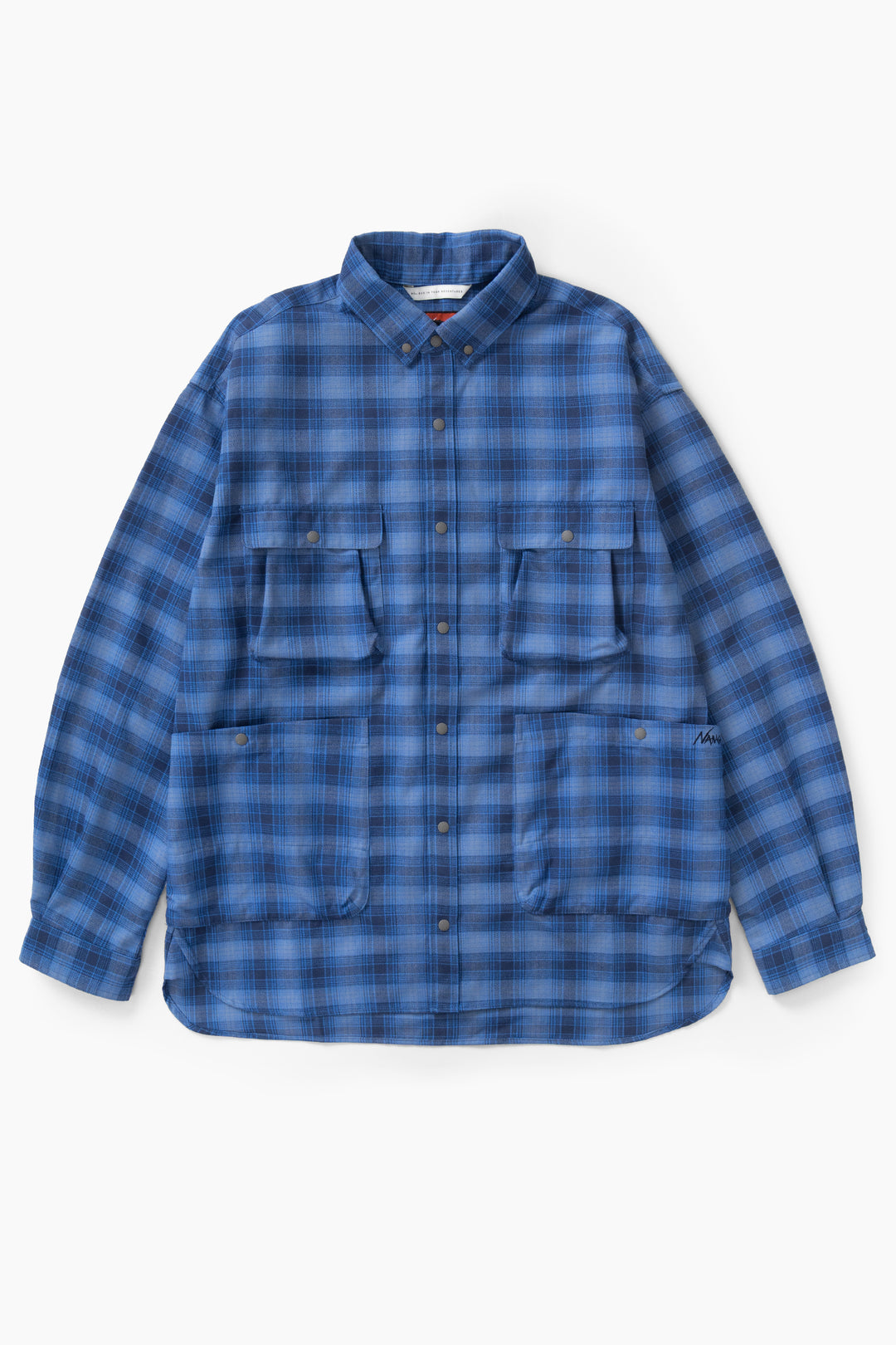 Nanga - Grid Tartan Camp Shirt - Blue