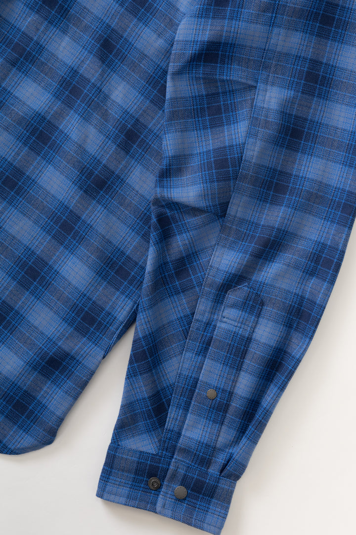 Nanga - Grid Tartan Camp Shirt - Blue