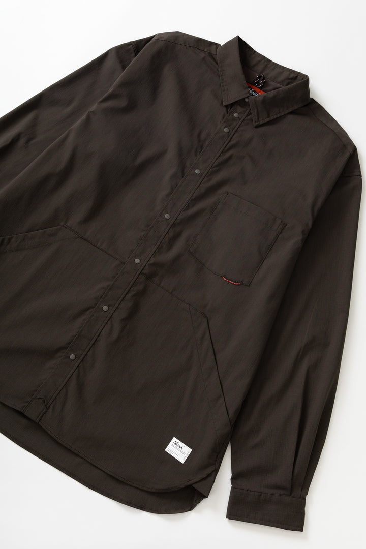 Nanga - Hinoc Ripstop UT Shirt - Dark Brown