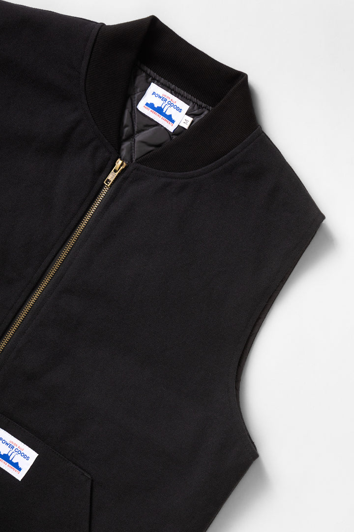 Power Goods - Canvas Work Vest - Black