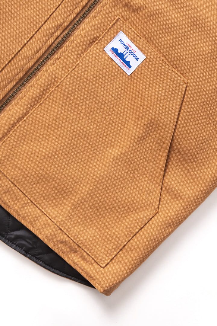 Power Goods - Canvas Work Vest - Brown