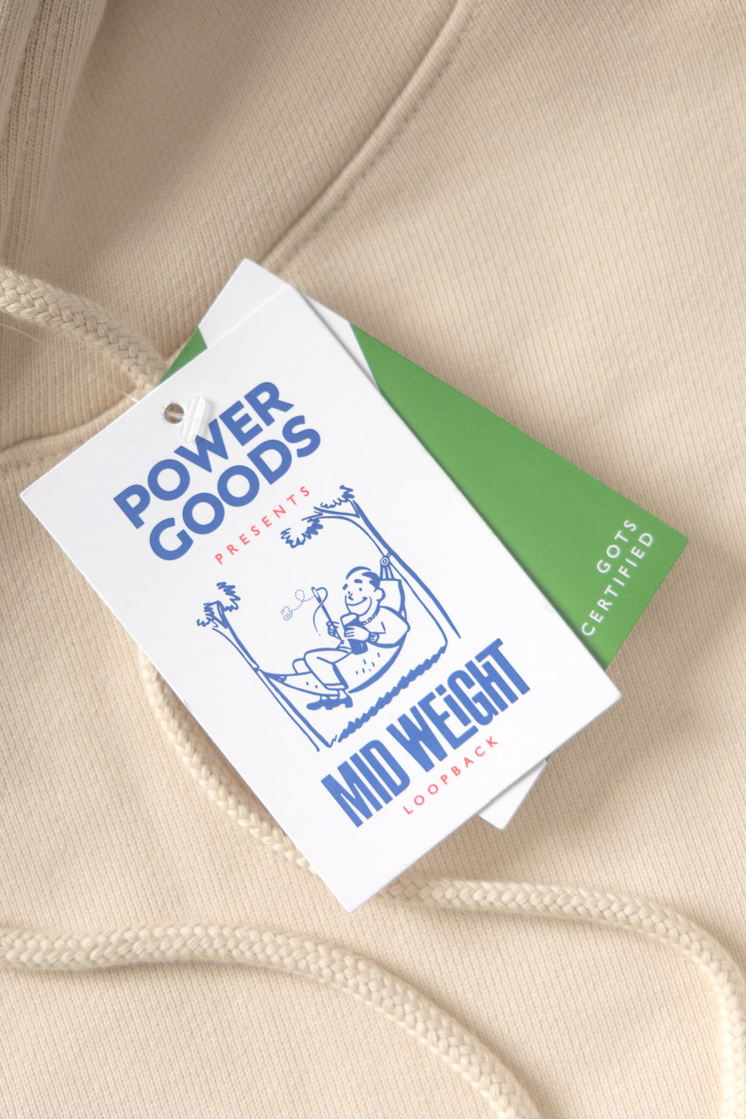 Power Goods - Loopback Hoodie - Putty