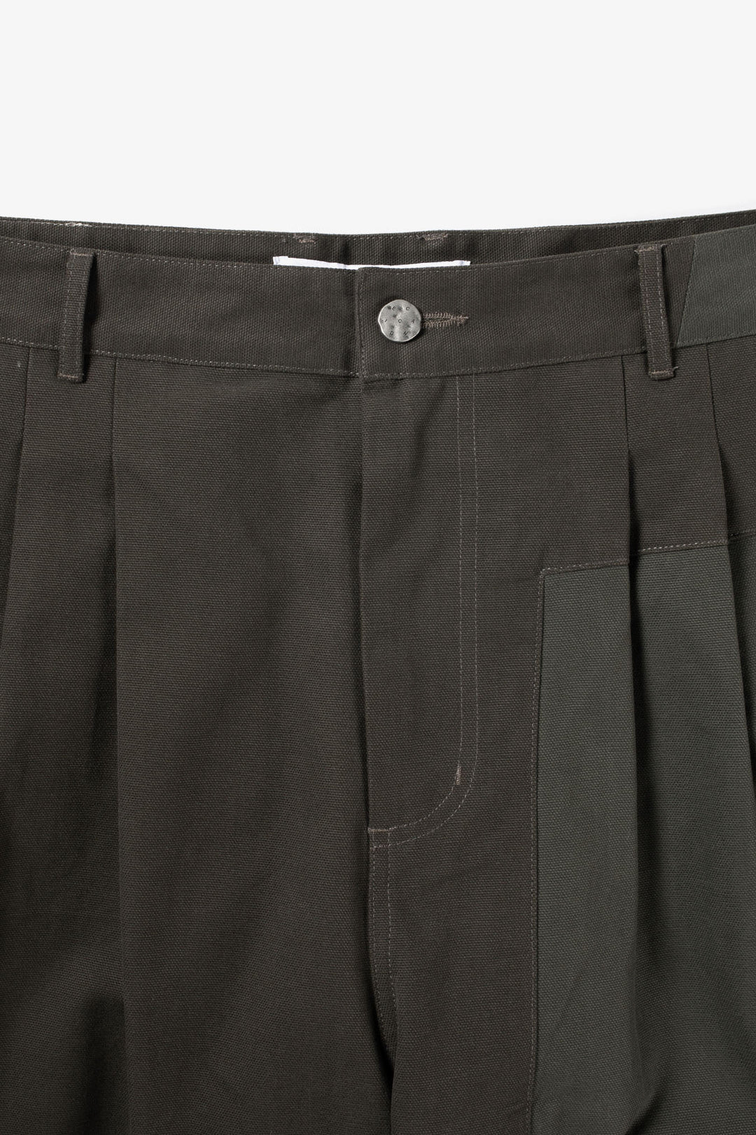 Candice - Panel Pants - Moss