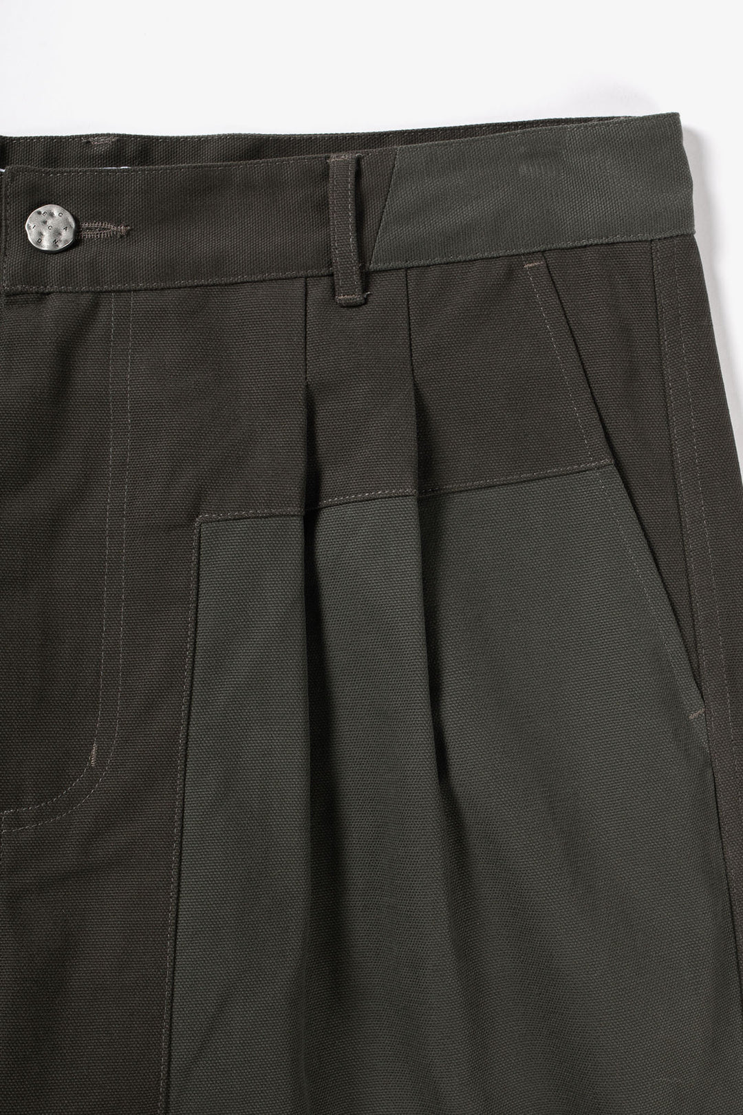 Candice - Panel Pants - Moss