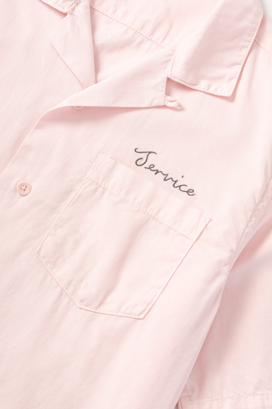 Service Works - Embroidered Resort Shirt - Dusty Pink