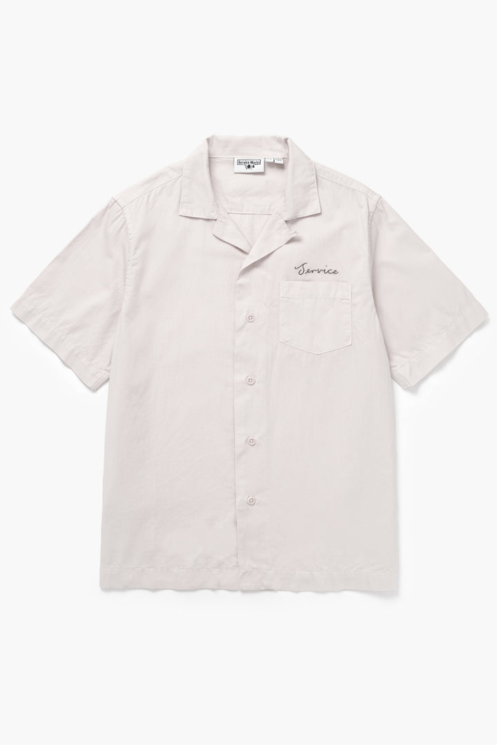 Service Works - Embroidered Resort Shirt - Salt