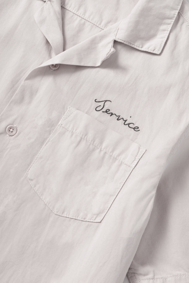 Service Works - Embroidered Resort Shirt - Salt