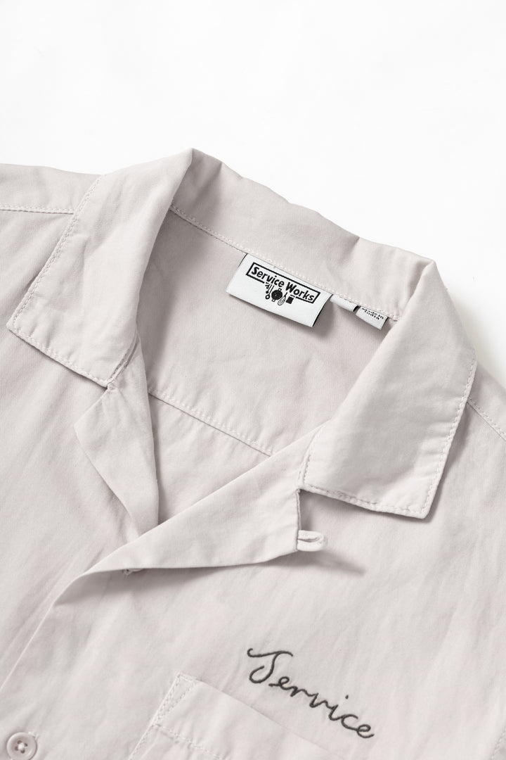 Service Works - Embroidered Resort Shirt - Salt