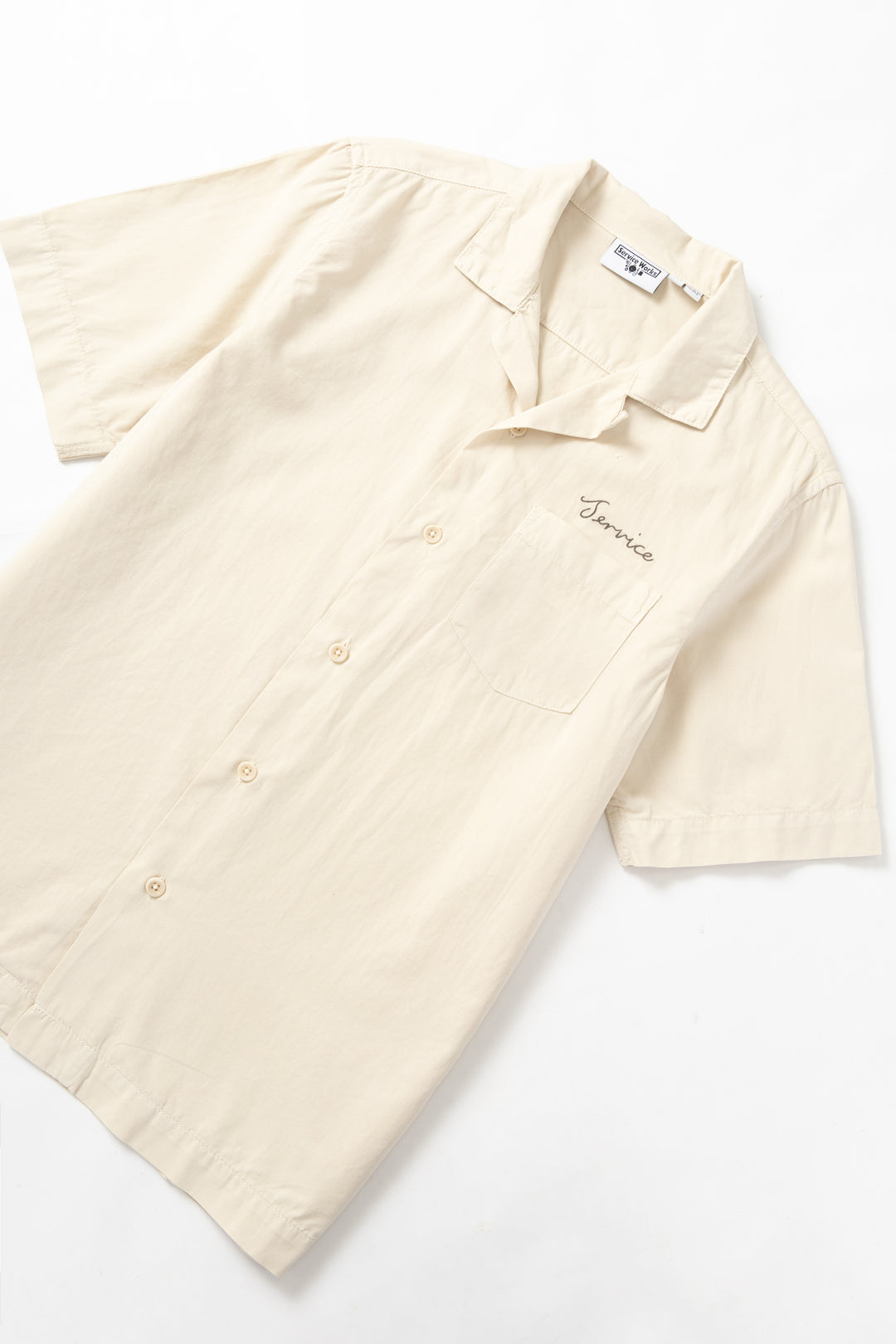 Service Works - Embroidered Resort Shirt - White Oak