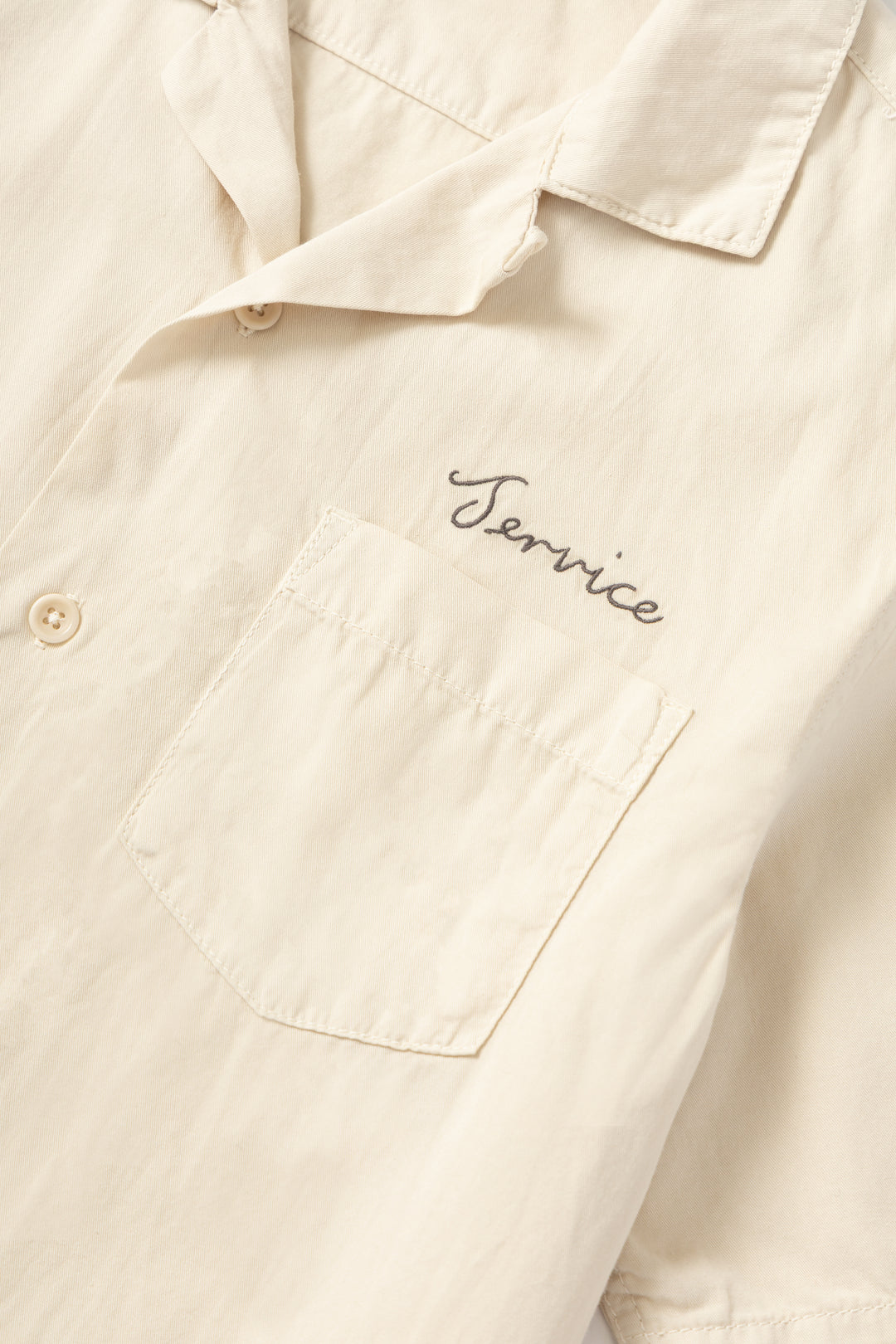 Service Works - Embroidered Resort Shirt - White Oak