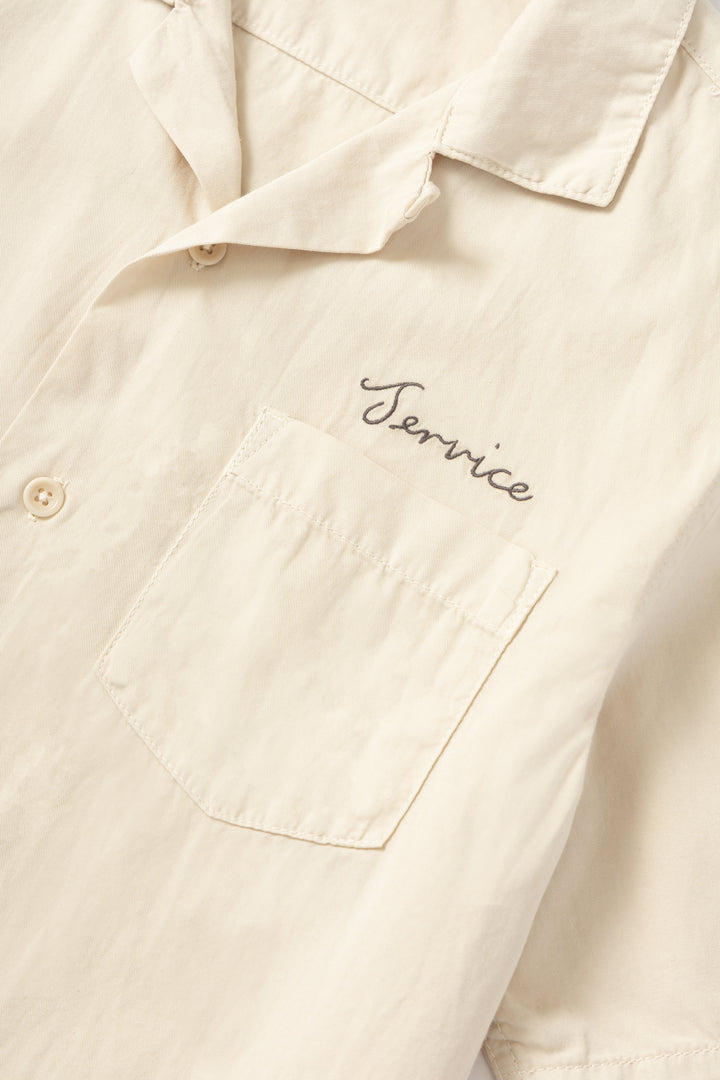 Service Works - Embroidered Resort Shirt - White Oak