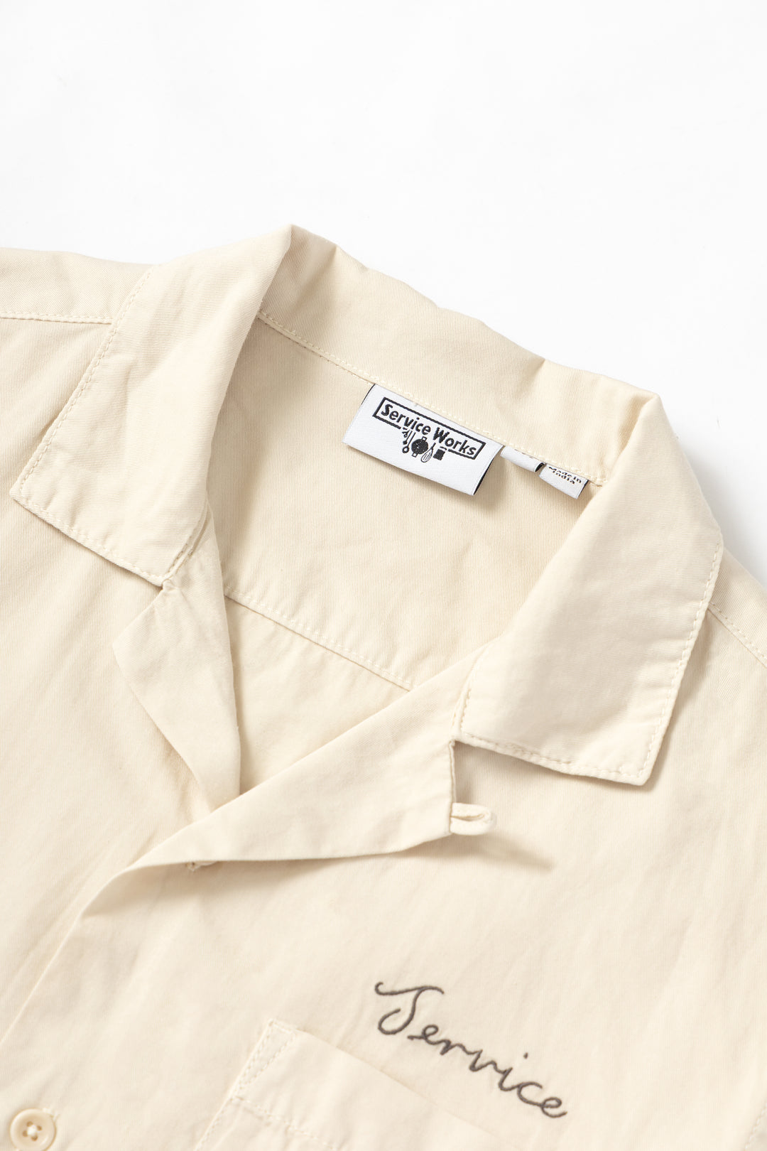 Service Works - Embroidered Resort Shirt - White Oak