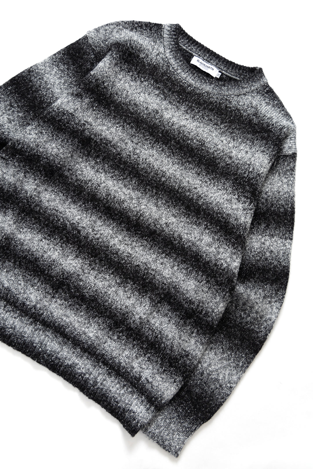 Blacksmith - Static Stripe Sweater - Black