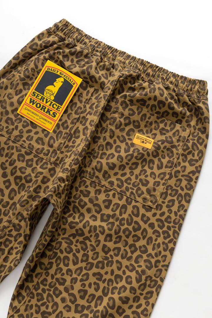 Service Works - Patterned Chef Pants - Leopard