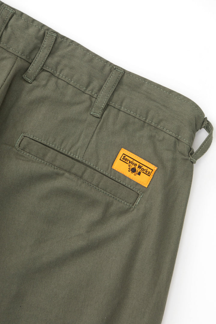 Service Works - Twill Part Timer Shorts - Olive