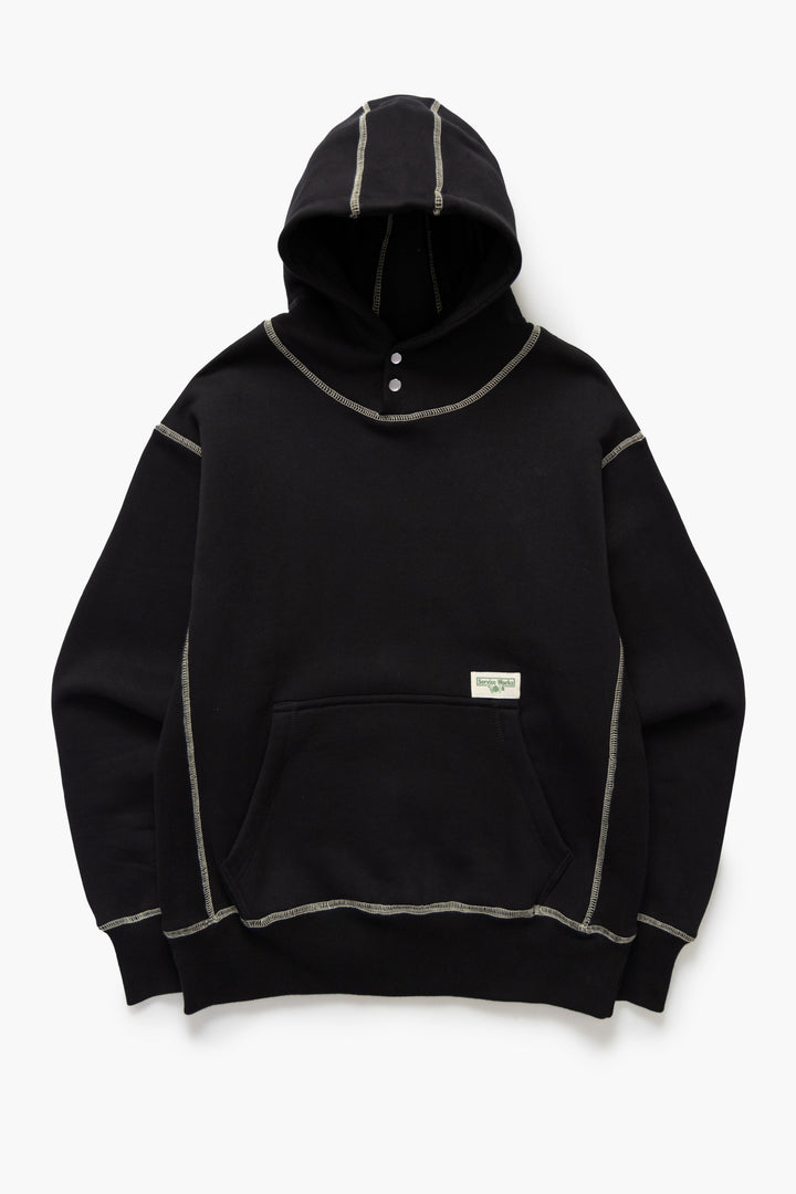 Service Works - Contrast Stitch Hoodie - Black