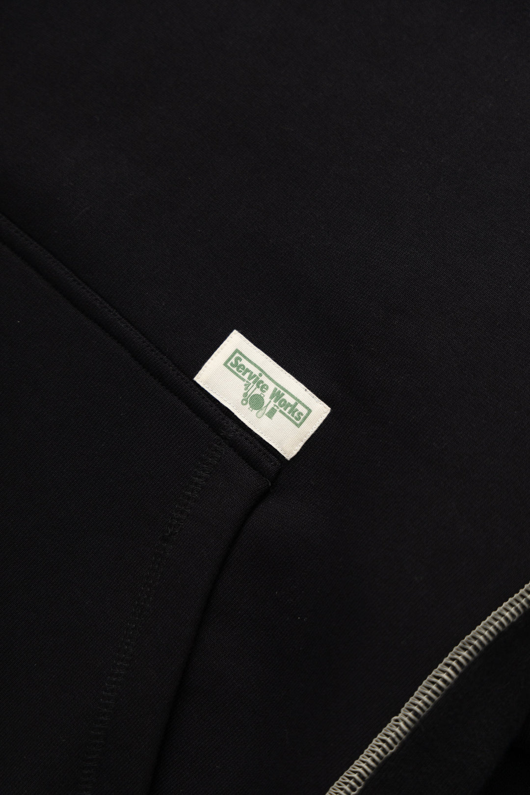 Service Works - Contrast Stitch Hoodie - Black