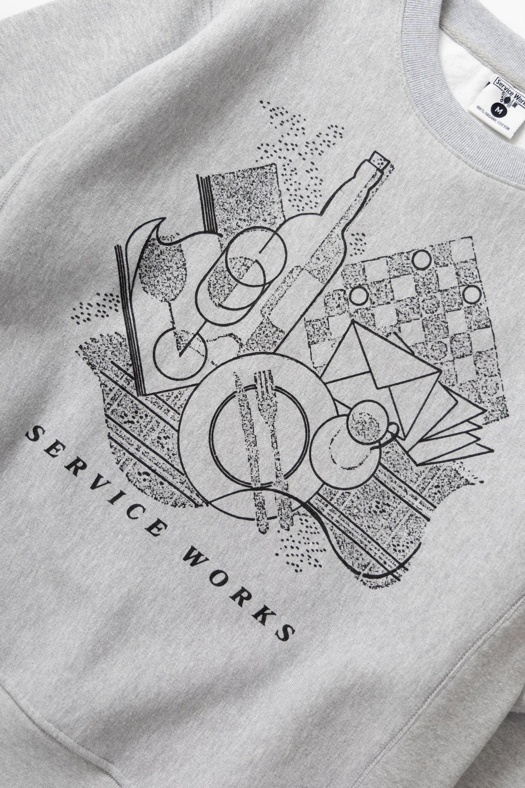 Service Works - Frequent Flyer Crewneck - Heather Grey
