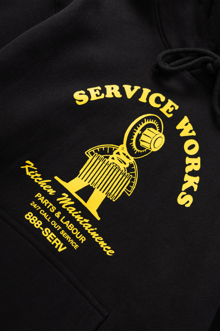 Service Works - Maintainence Hoodie - Black