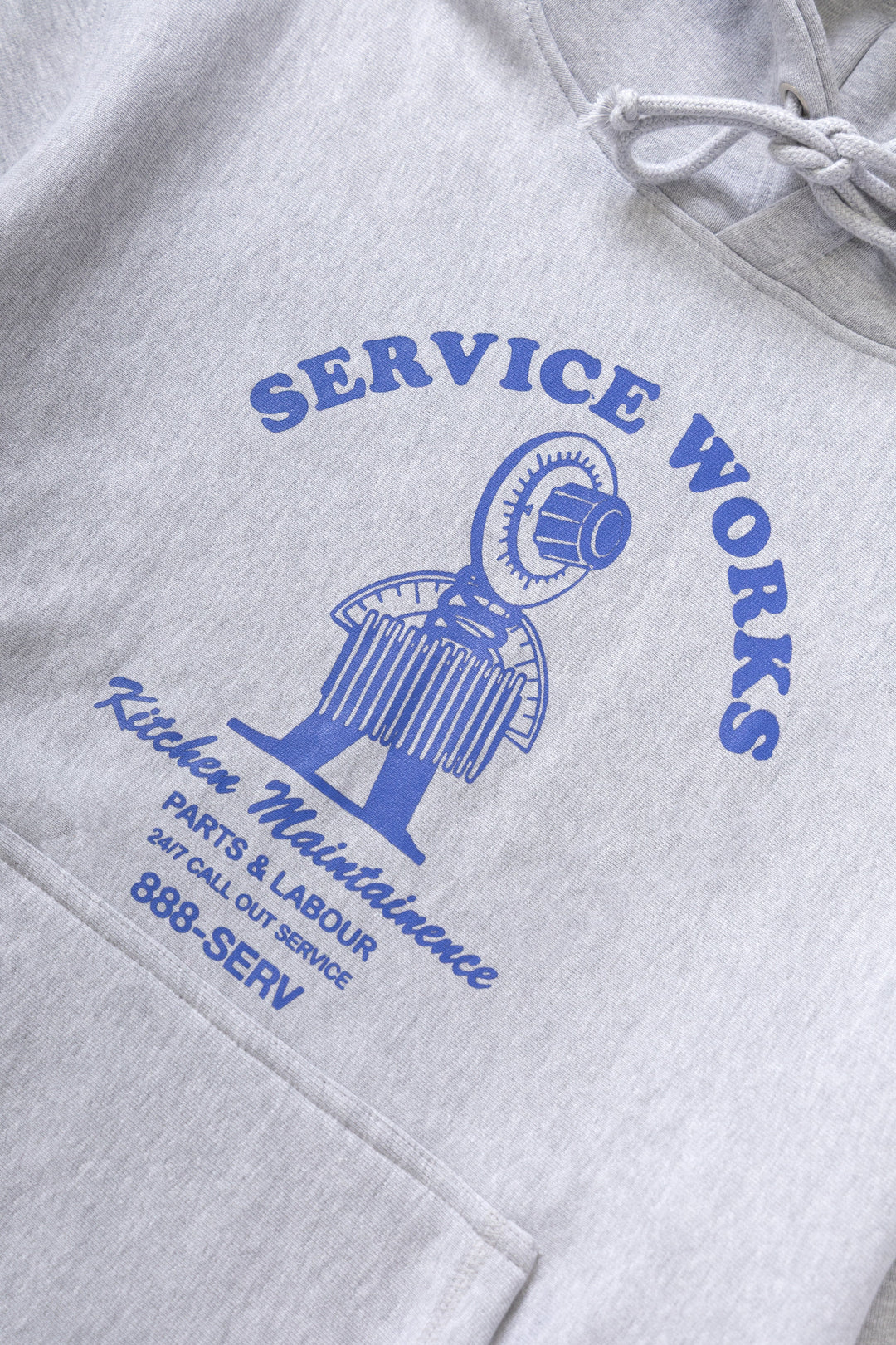 Service Works - Maintainence Hoodie - Heather Grey