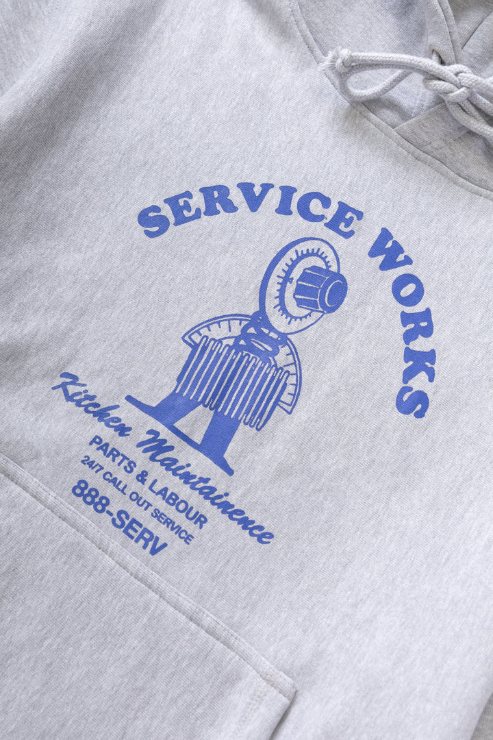 Service Works - Maintainence Hoodie - Heather Grey