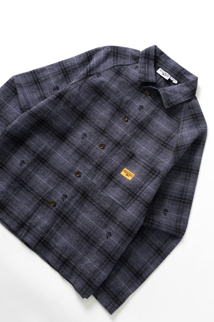Service Works - Thistle Plaid Front Of House Jacket - Black