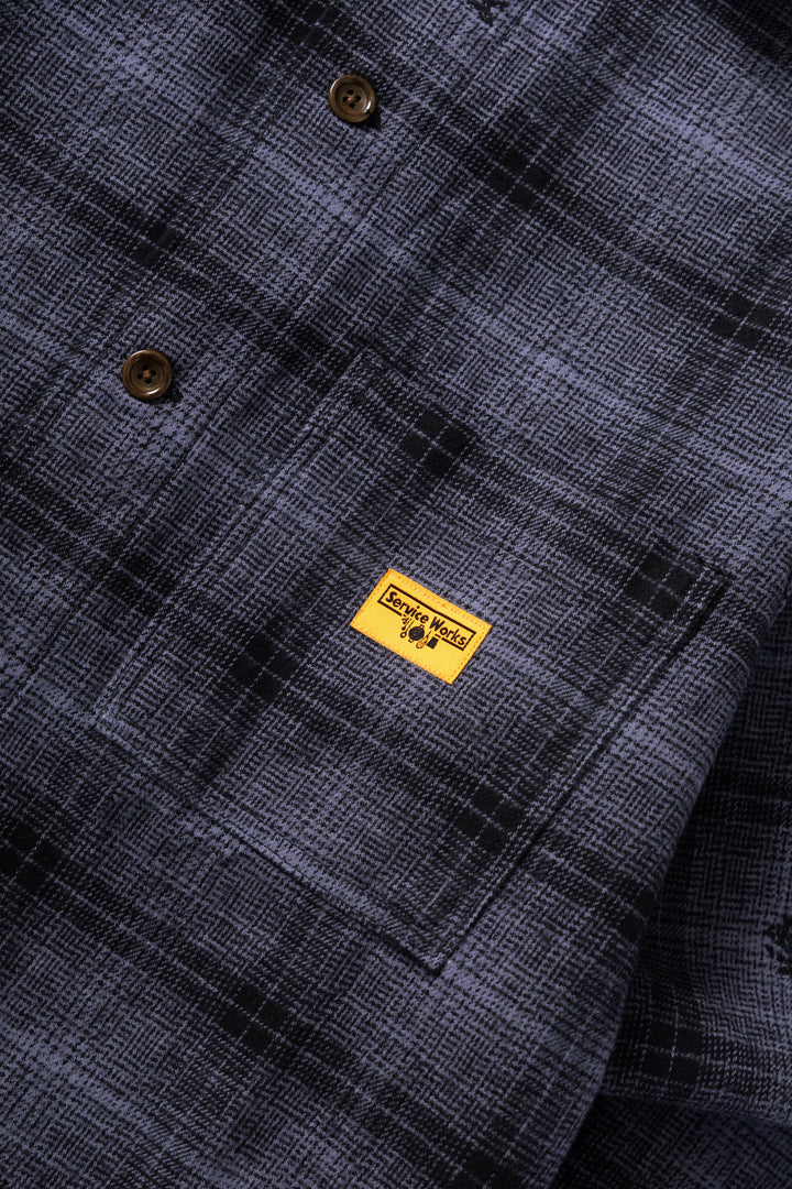 Service Works - Thistle Plaid Front Of House Jacket - Black