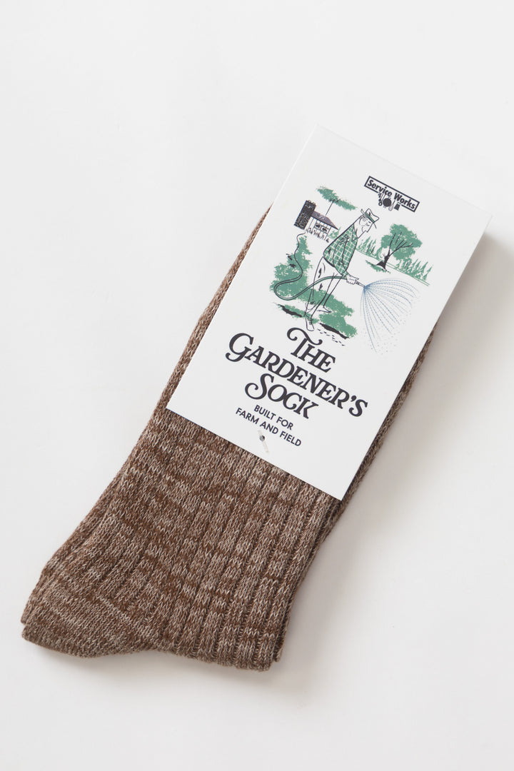 Service Works - The Gardener's Sock - Brown