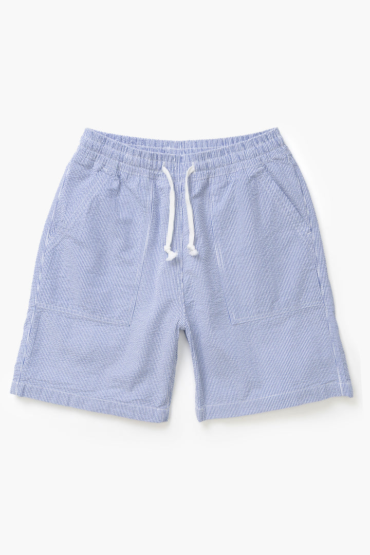Service Works - Seersucker Chef Shorts - Navy Stripe