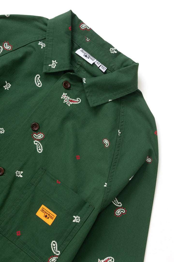 Service Works - Paisley Front Of House Jacket - Forest