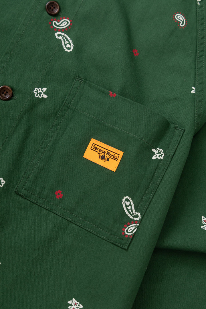 Service Works - Paisley Front Of House Jacket - Forest