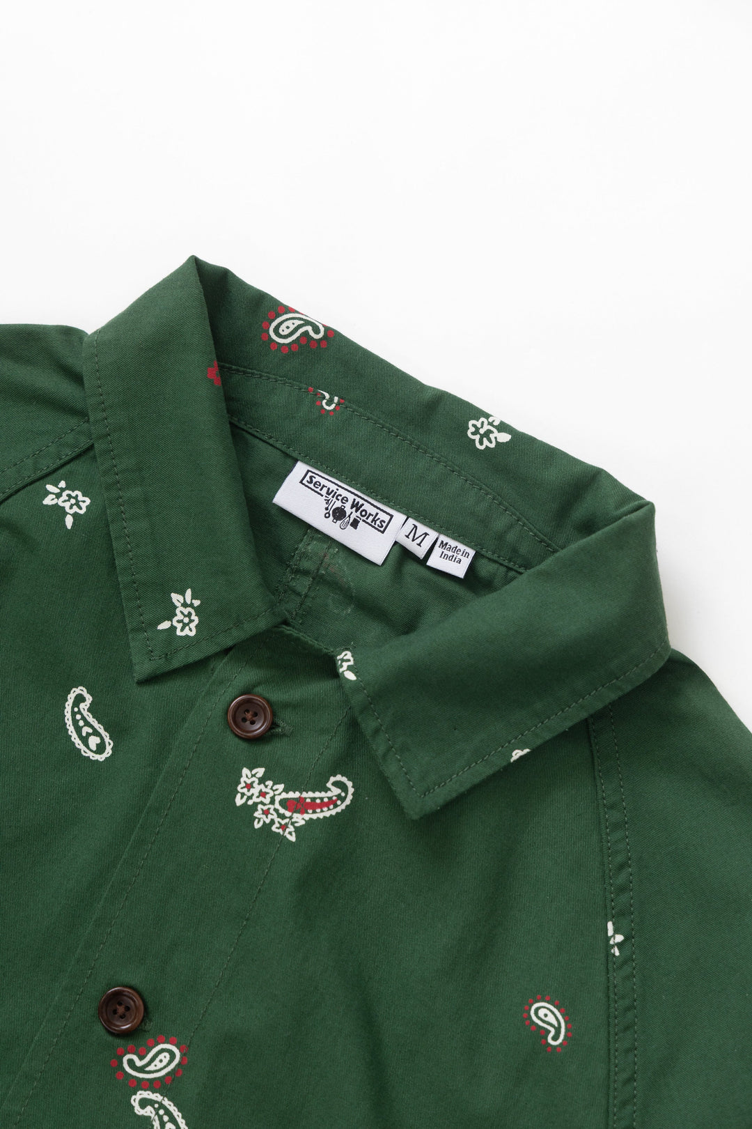 Service Works - Paisley Front Of House Jacket - Forest