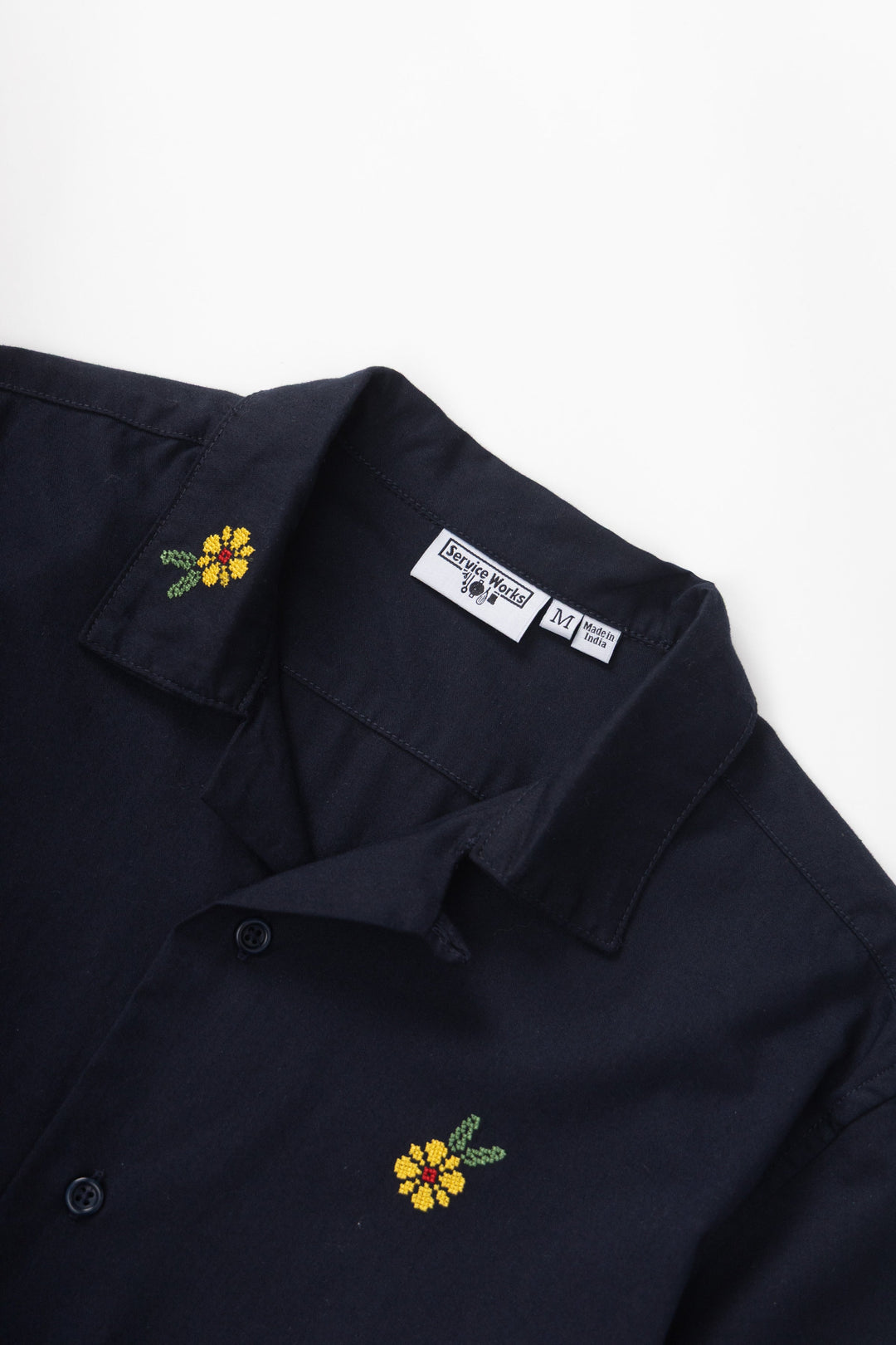 Service Works - Cross Stitch Shirt - Dark Navy