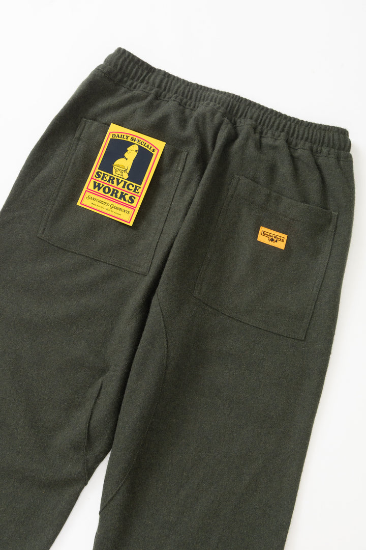 Service Works -  Flannel Chef Pants - Forest