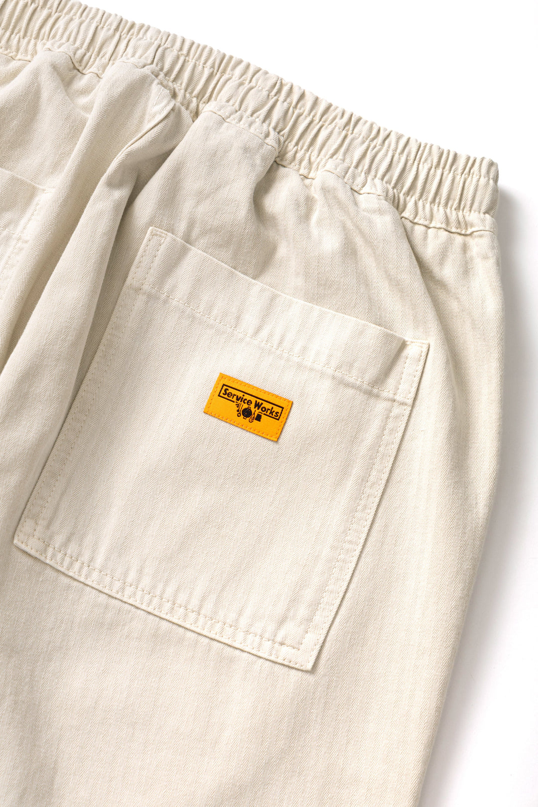 Service Works -  Pigment Herringbone Chef Pants - Bone