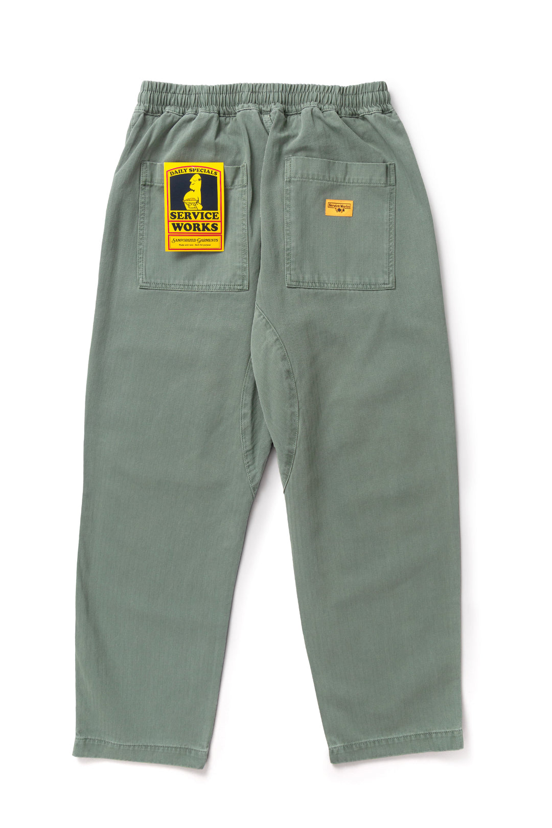 Service Works -  Pigment Herringbone Chef Pants - Olive