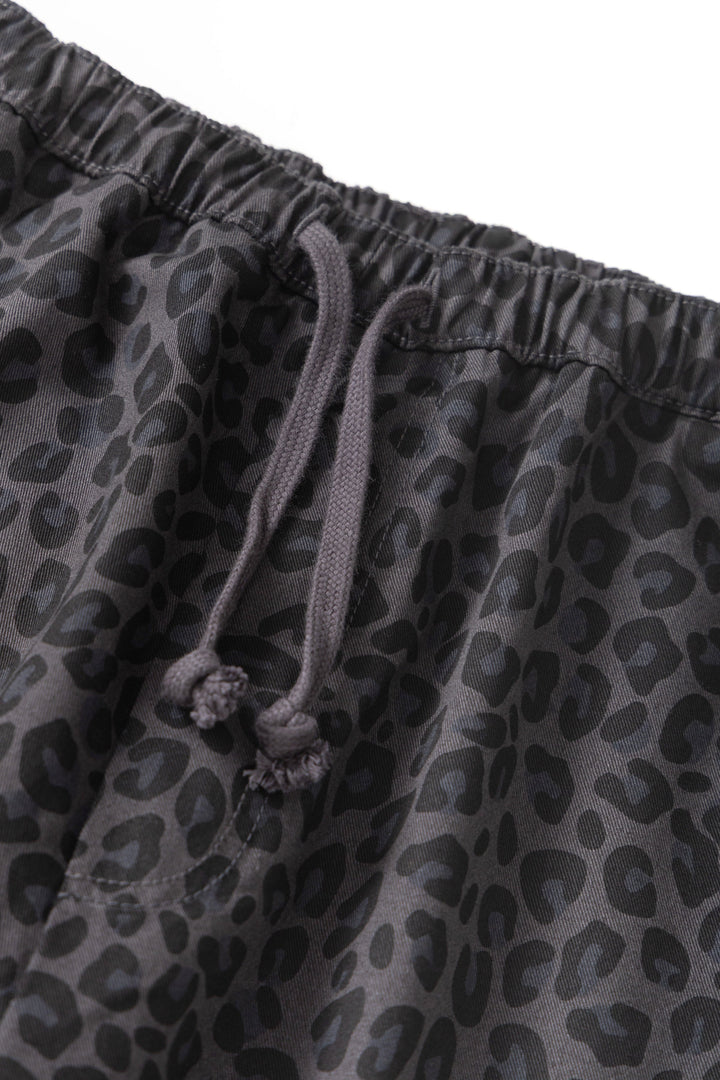 Service Works -  Patterned Easy Chef Pants - Black Leopard
