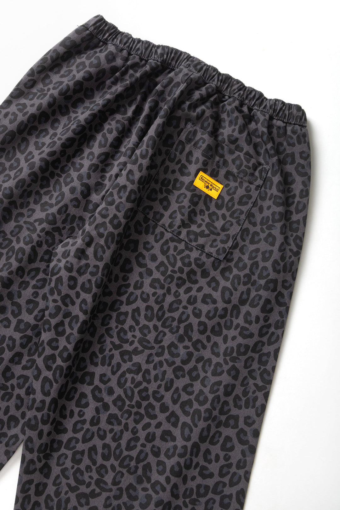 Service Works -  Patterned Easy Chef Pants - Black Leopard