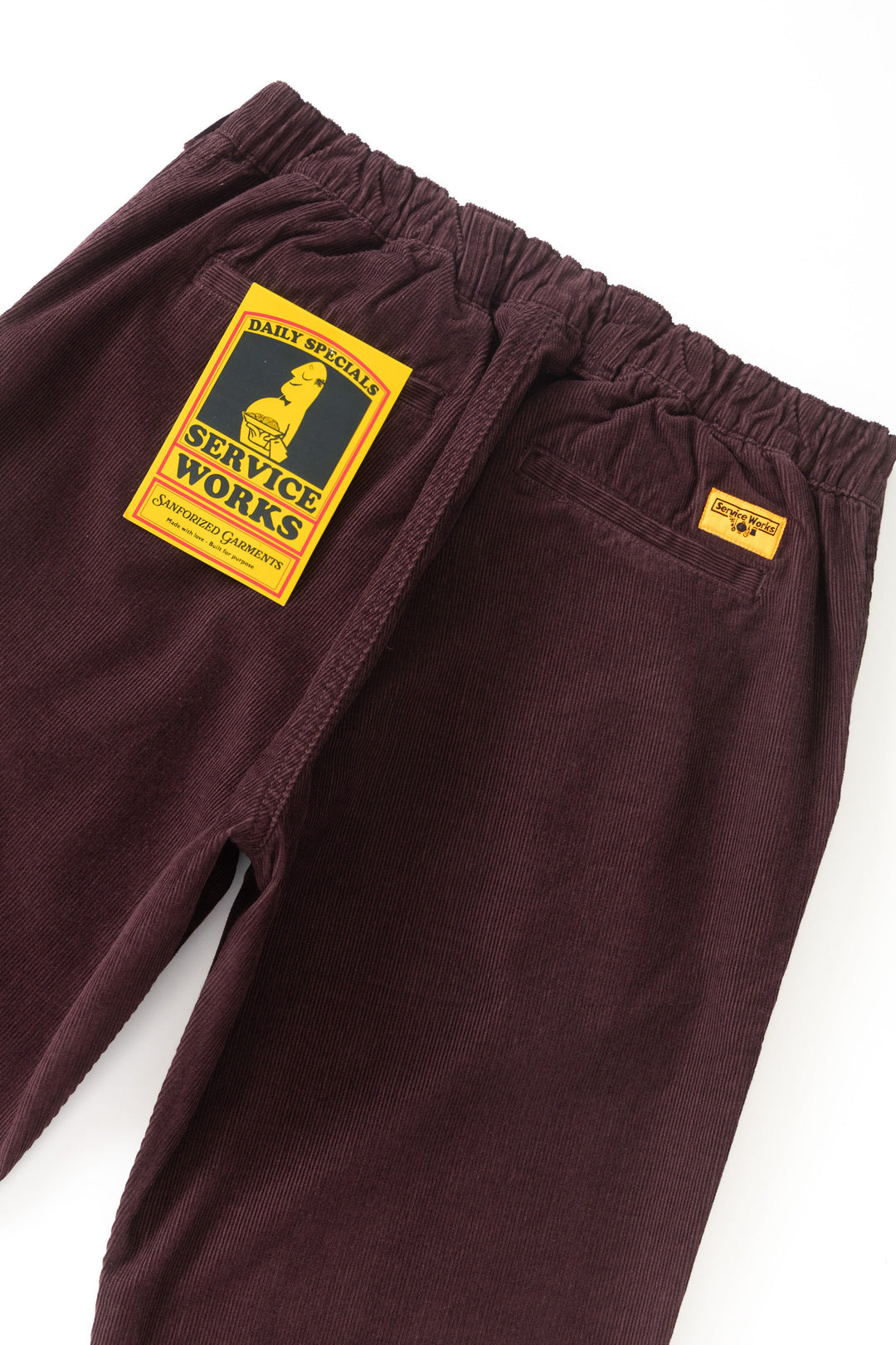 Service Works -  Fine Cord Waiter Pants - Burgundy