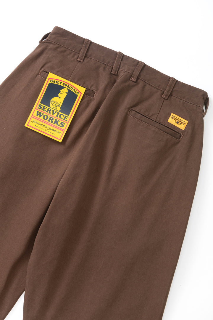 Service Works -  Twill Part Timer Pants - Brown