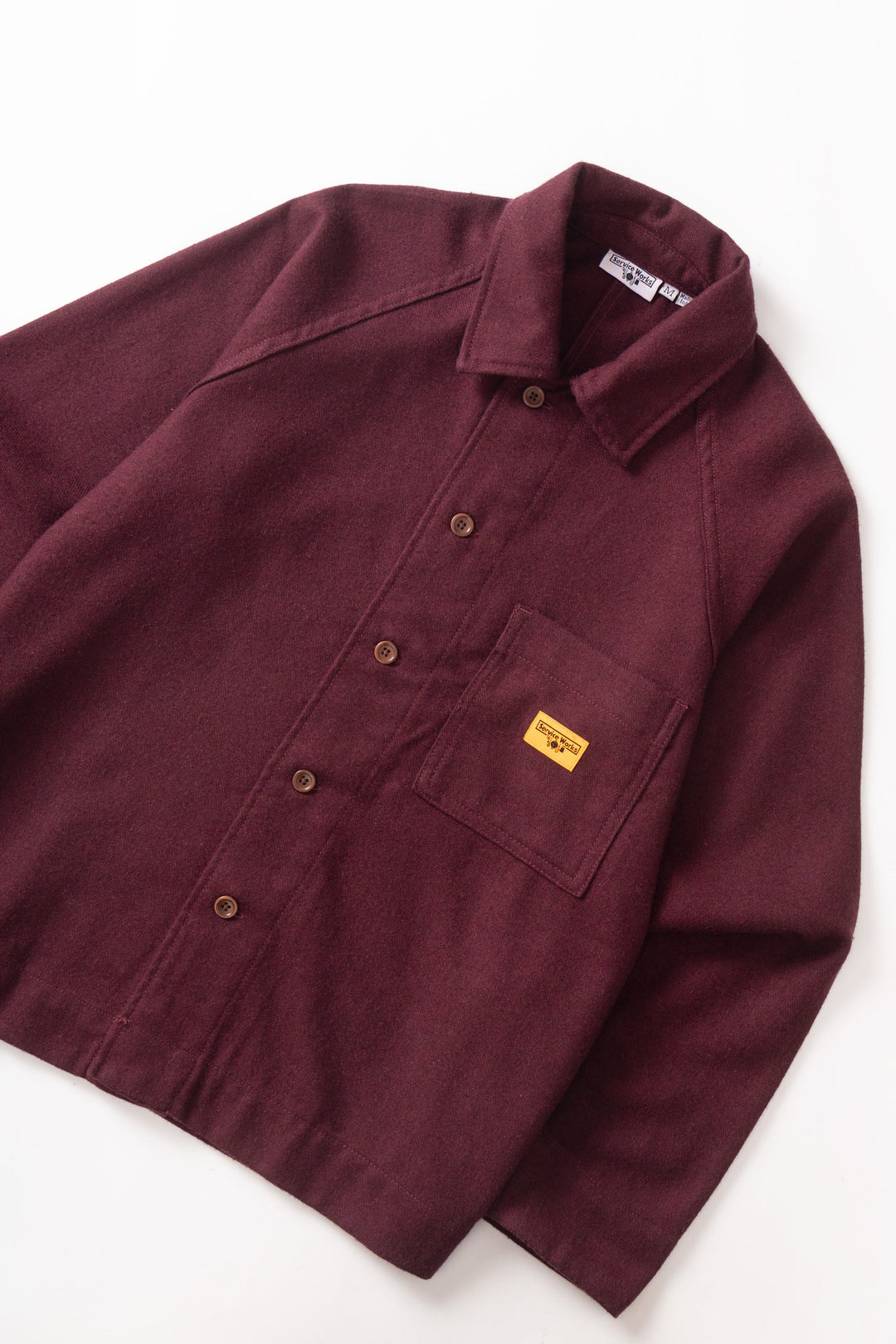 Service Works -  Flannel FOH Overshirt - Burgundy